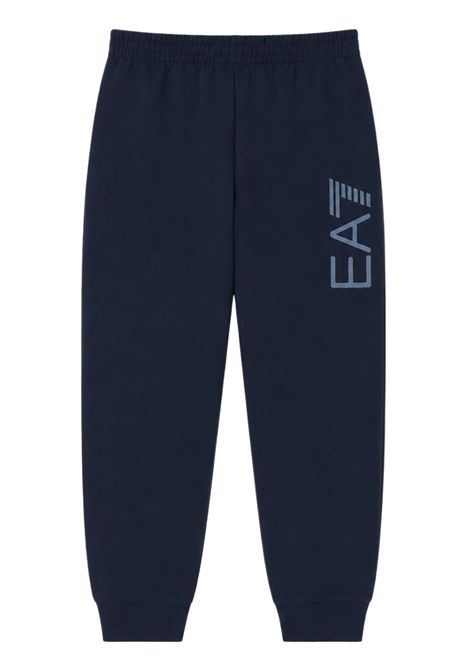 Blue cotton trousers for children EMPORIO ARMANI | 7B000380BLU